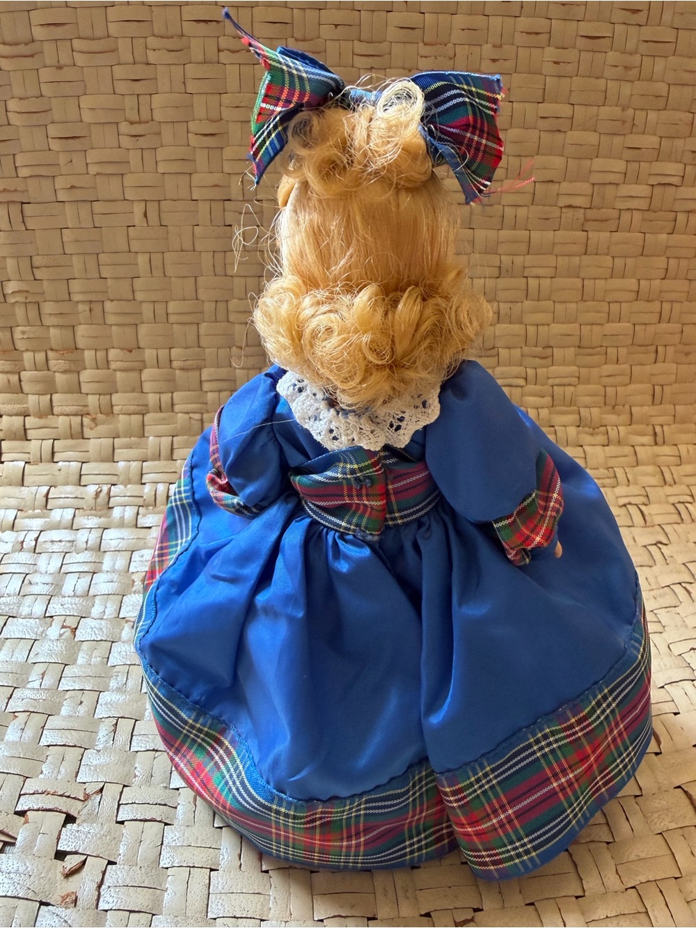 Madame Alexander 8” Amy Doll Blue W Plaid Dress Storyland - Picture 4 of 9